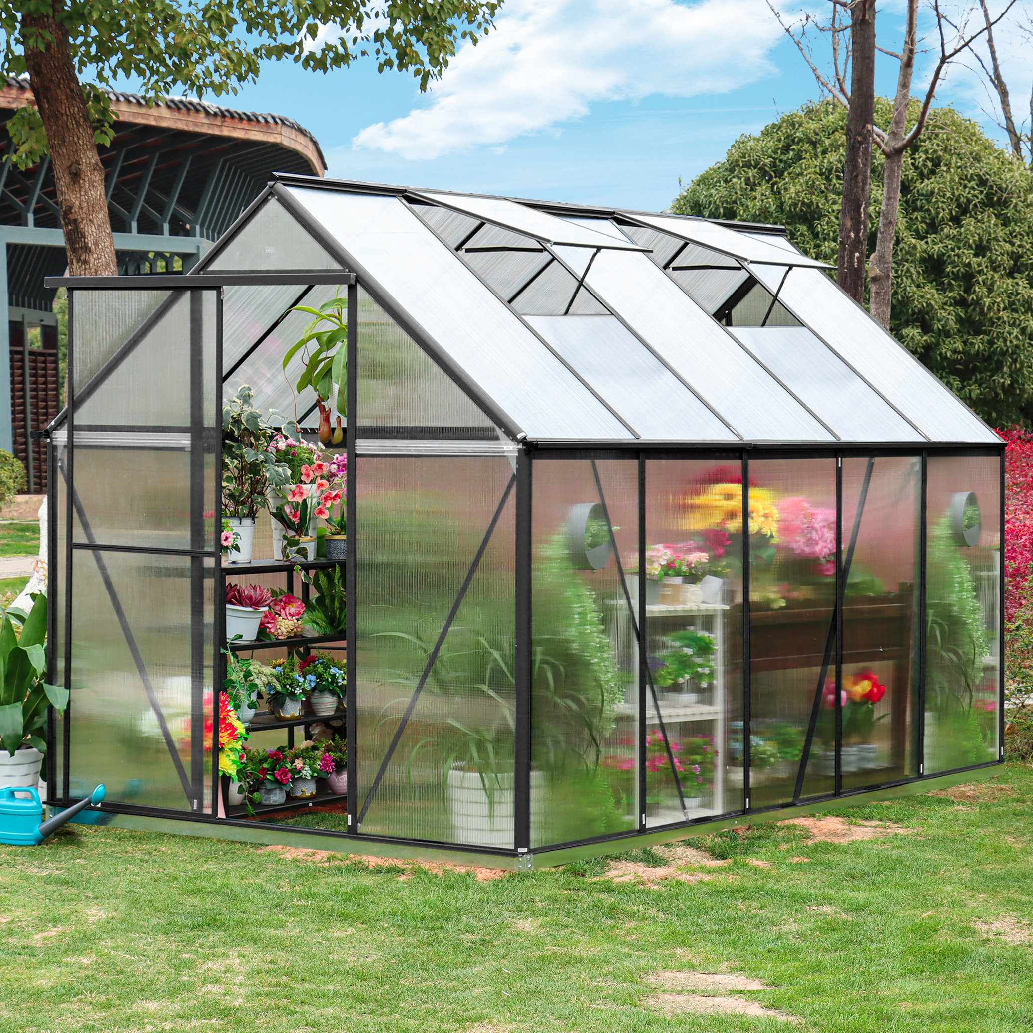 JULY S SONG 6 Ft W X 10 Ft D Hobby Greenhouse Reviews Wayfair